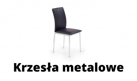 Krzesła metalowe Halmar