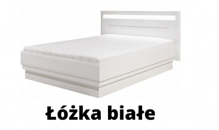 Łóżka białe