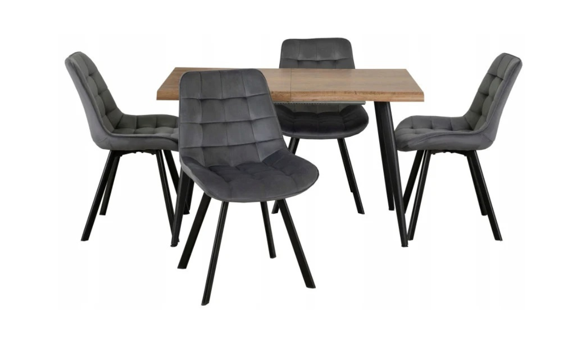 Stoły i krzesła do salonu Black Red White